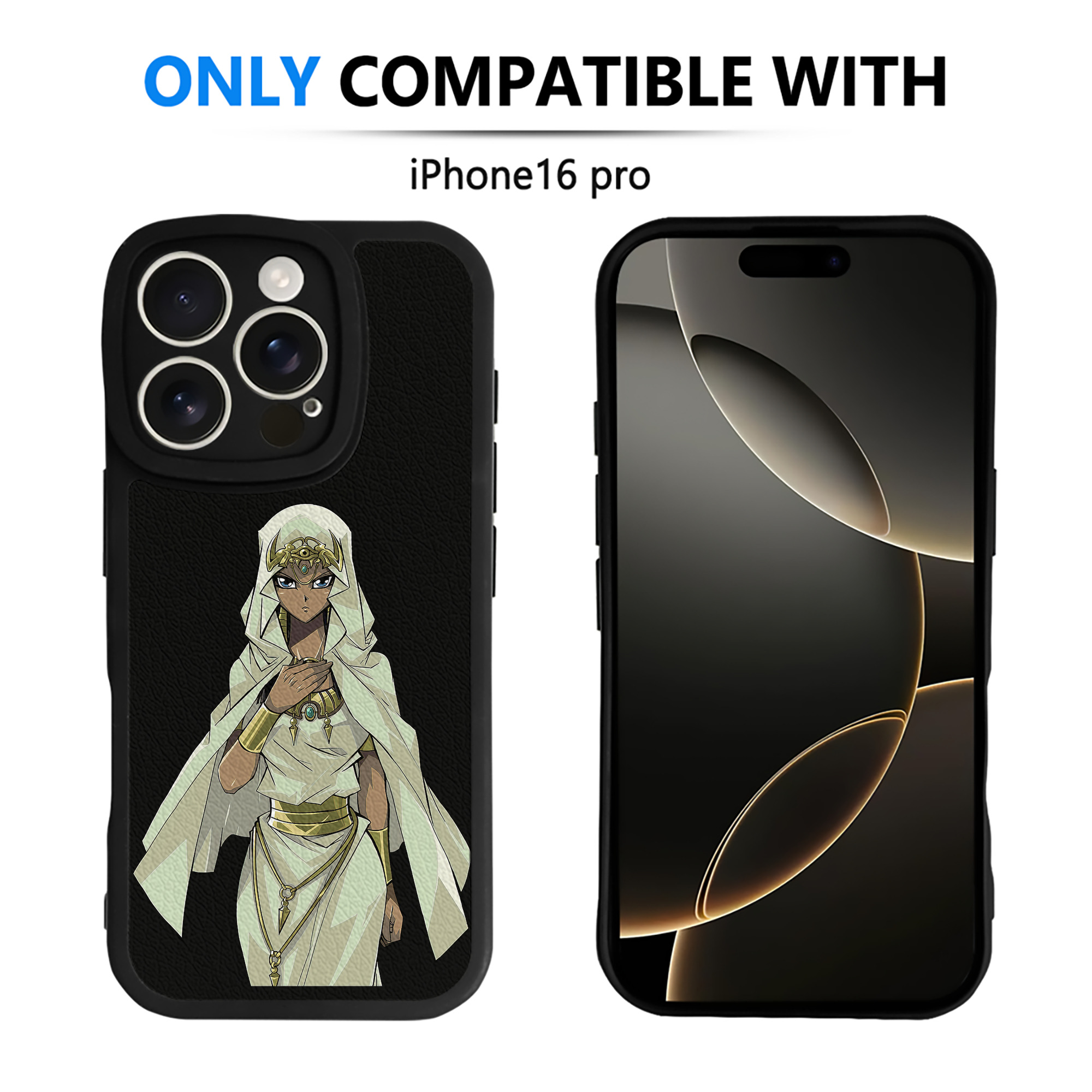 （画像用） 遊☆戯☆王 Yu-Gi-Oh! 【iPhone 16シリーズ対応】シリコンスマホケース（レザー調） 材質：シリコン